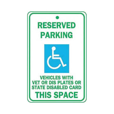 ZING Eco Parking Sign, 18X12, EGP- Model 2216